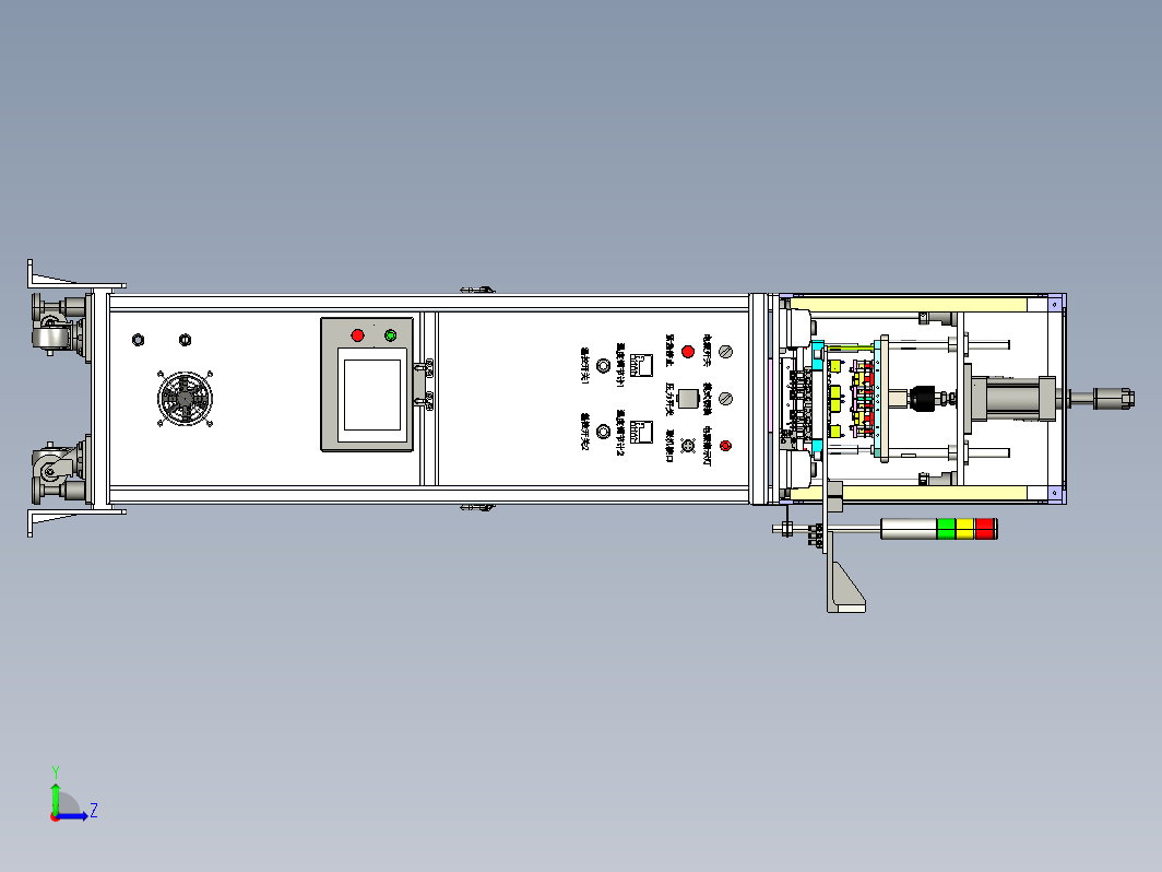 注塑件热熔冲切机3D图纸 T838