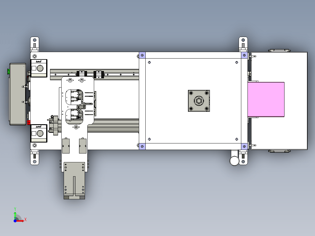 注塑件热熔冲切机3D图纸 T838