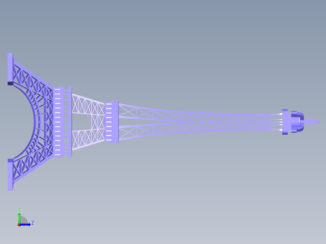 巴黎铁塔UG模型图