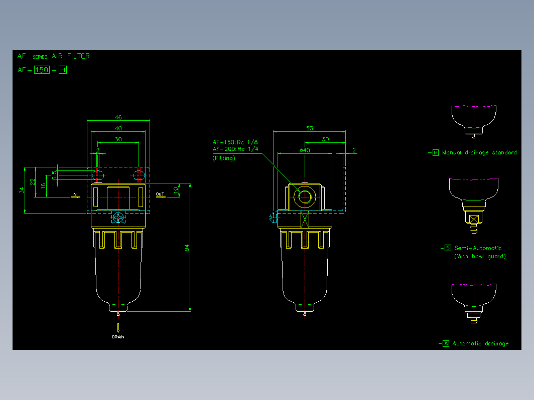 气缸 AF-150(200)