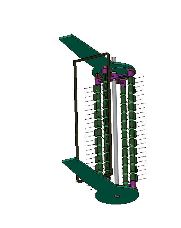 滚筒式牧草捡拾器三维SW2016无参