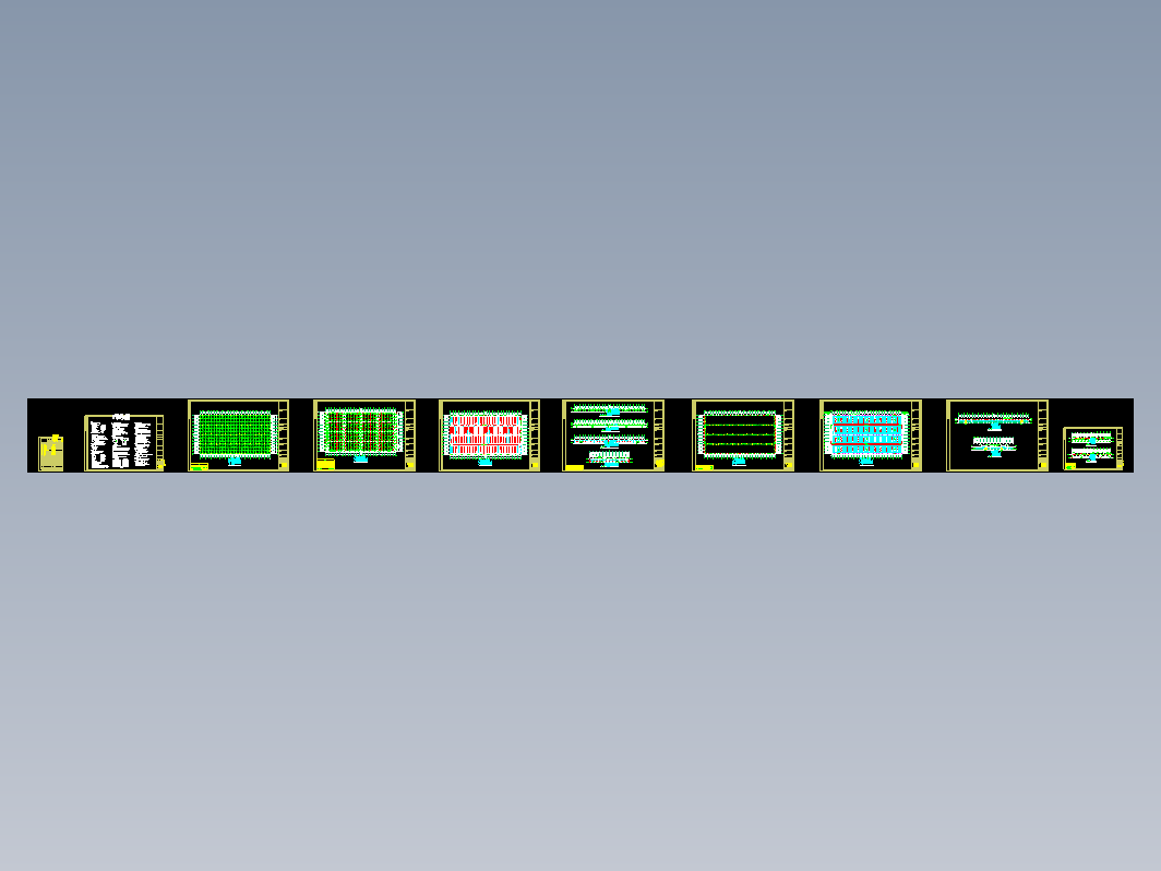 175米x96米.河南郑州工程CAD