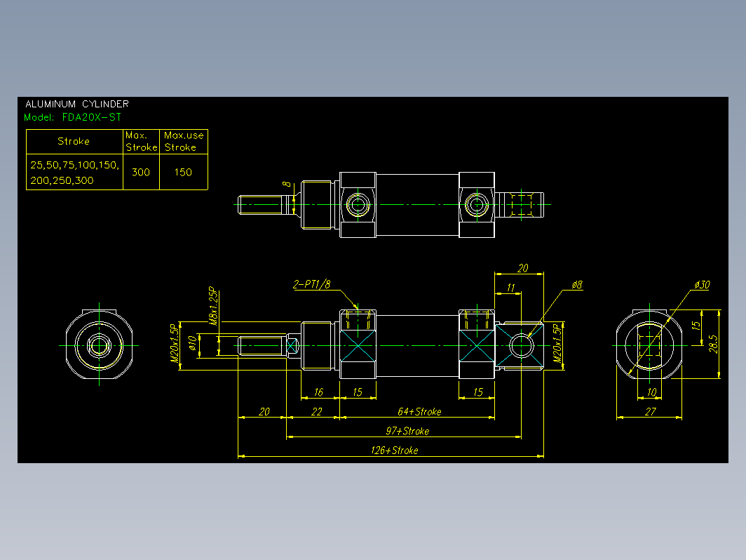 气缸 FDA20