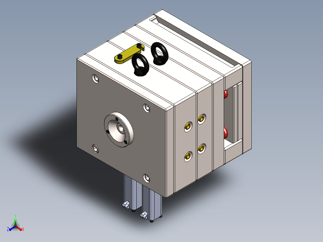 在Solidworks上制造的注塑模具;