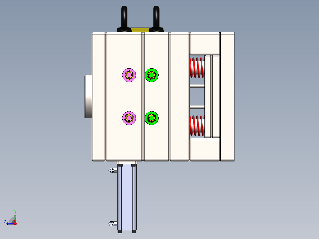 在Solidworks上制造的注塑模具;