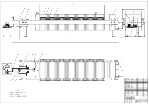 100m2液压式板框压滤机设计及三维SW+CAD+说明缩略图