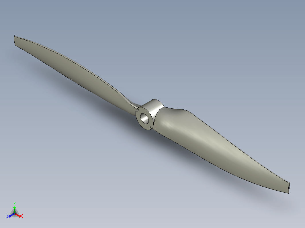 螺旋桨扇叶叶片建模