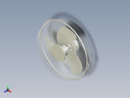 14 英寸笼式风扇头-模型格式为 stp f3d igs缩略图