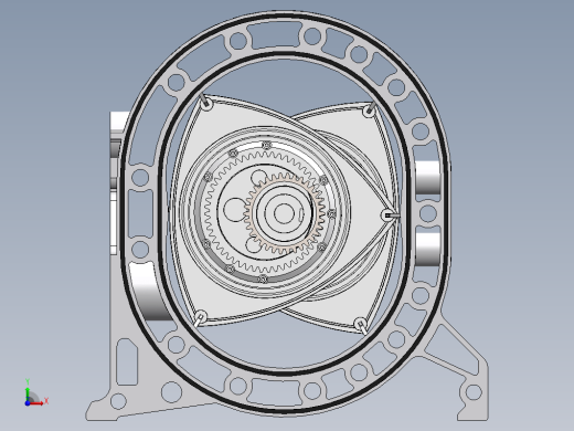 wankel-engine汪克尔发动机运动结构缩略图