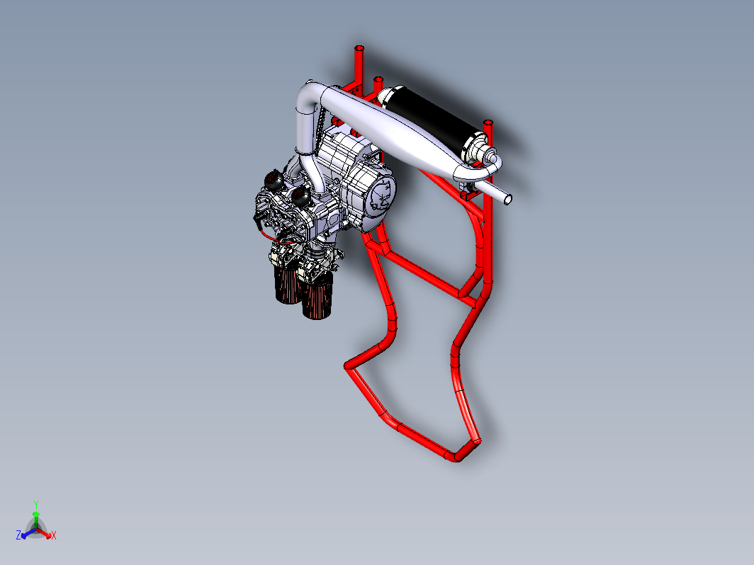 安装于卡丁车上的Rotax 600发动机