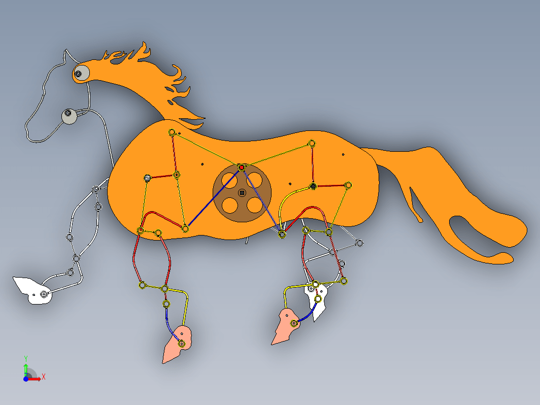 金属丝机械马 Mechanical horse