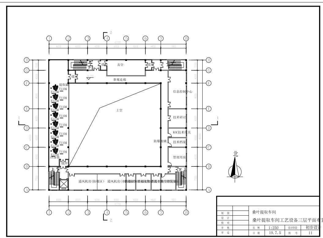 中药（桑叶）提取车间工艺设计CAD+说明