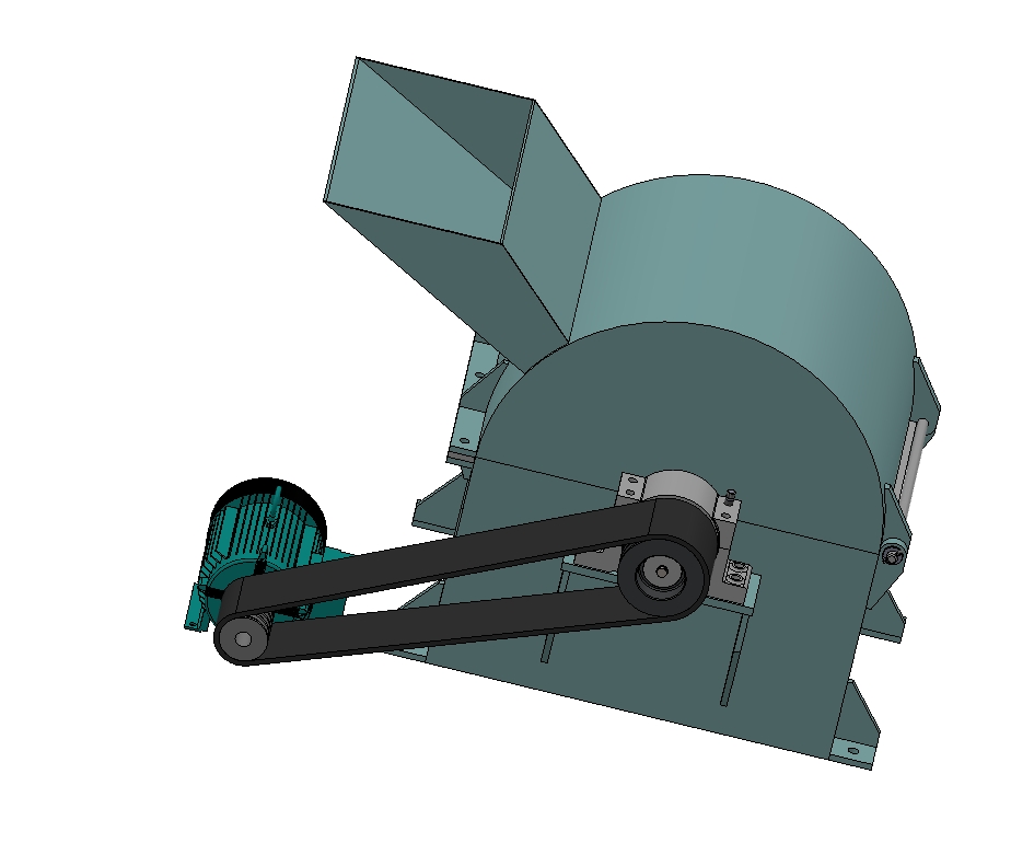 Z 机械设计饲料破碎机设计三维SW2014带参+CAD+说明书