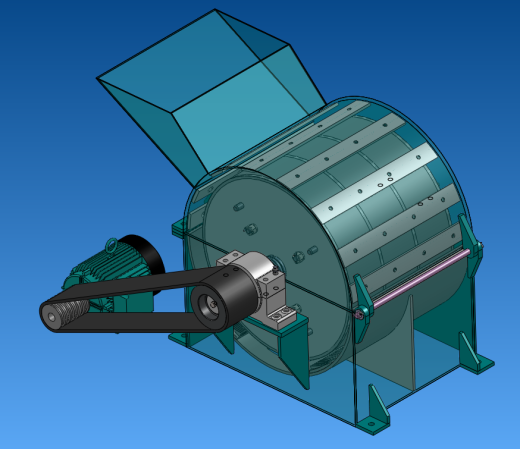 Z 机械设计饲料破碎机设计三维SW2014带参+CAD+说明书缩略图