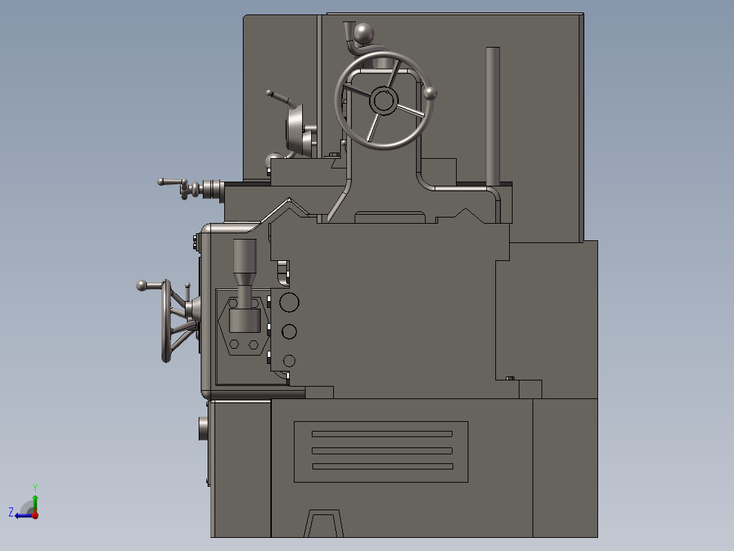 C6140普通车床三维模型机械设计图纸自动化3D素材