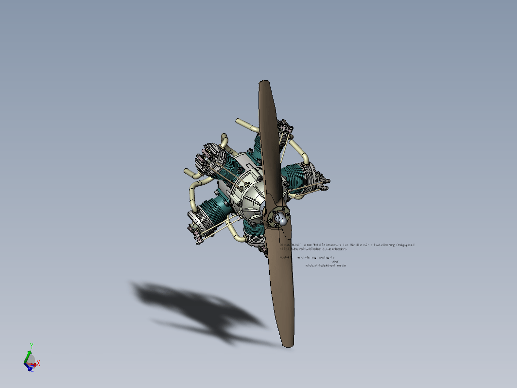 星形5缸航空发动机