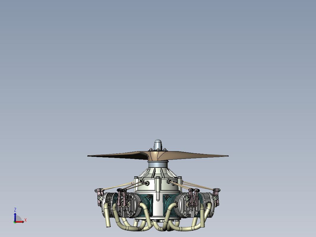 星形5缸航空发动机