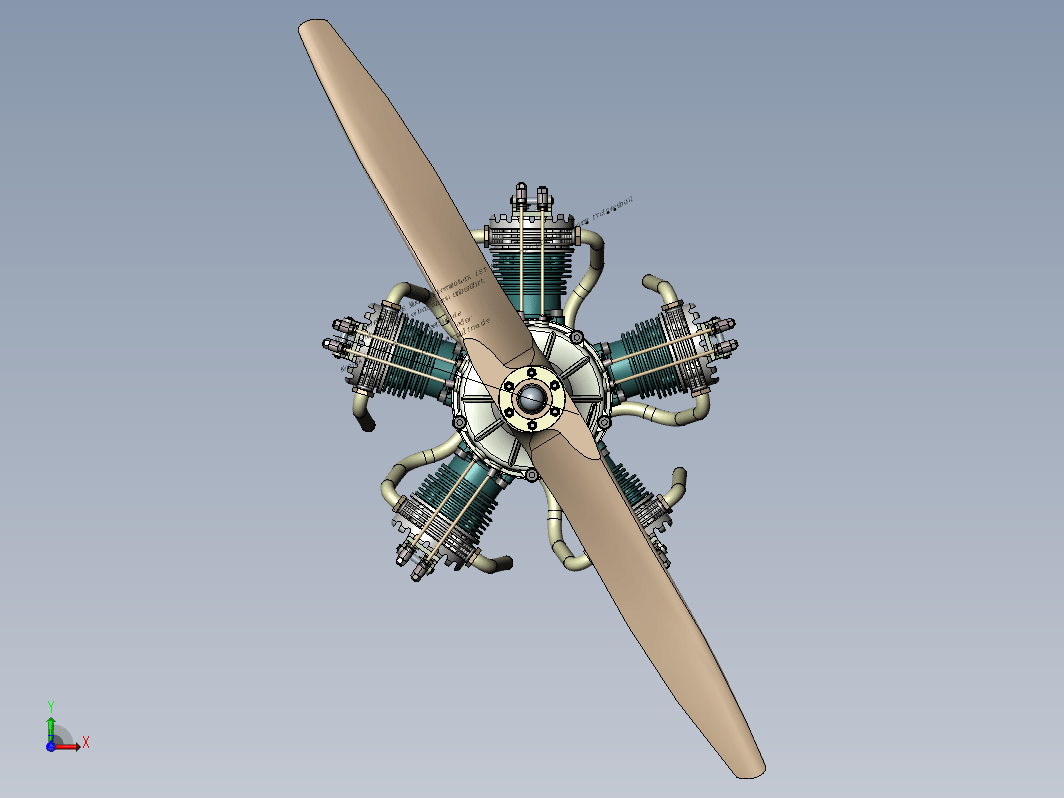 星形5缸航空发动机