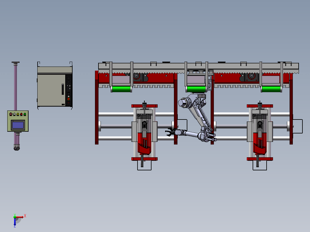 数控3D机床与移动机械手