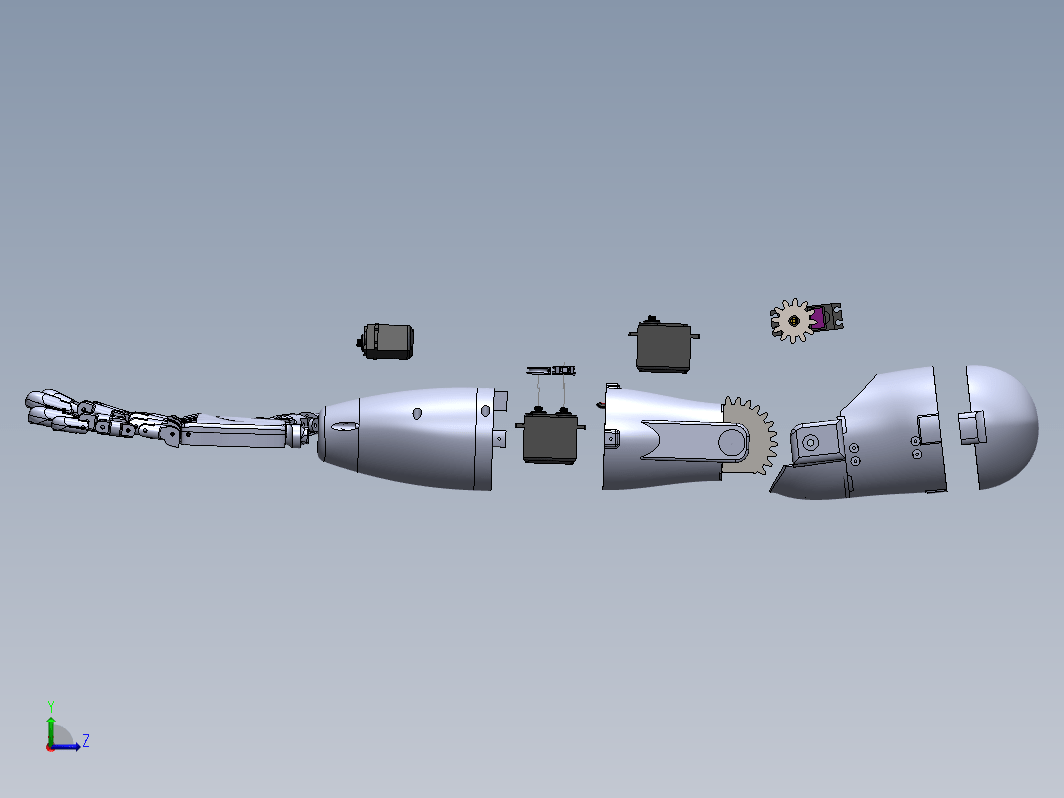 Bionic hand仿生手爆炸模型