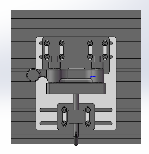 后稳定杆支座夹具三维SW2016带参+CAD+说明书