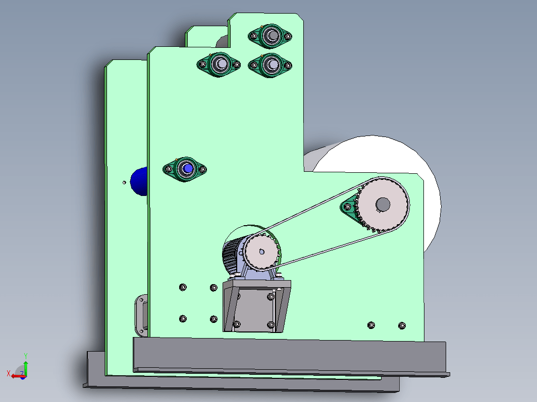 印刷机收纸装置设计(2D+3D+论文)