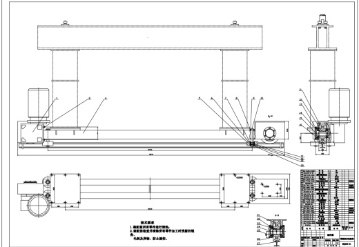自动化立体仓库堆垛机三维SW2012带参+CAD+说明书缩略图