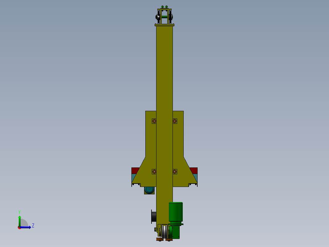 自动化立体仓库堆垛机三维SW2012带参+CAD+说明书