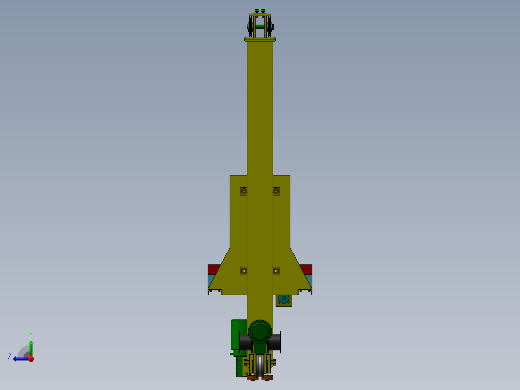 自动化立体仓库堆垛机三维SW2012带参+CAD+说明书