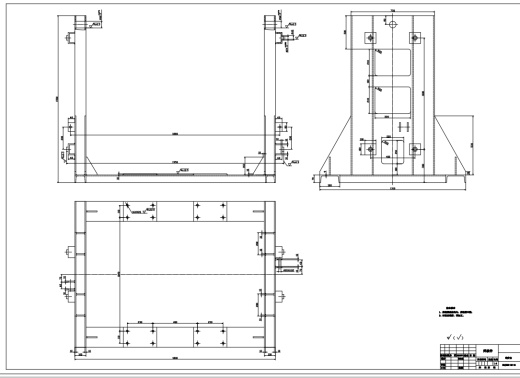 自动化立体仓库堆垛机三维SW2012带参+CAD+说明书缩略图