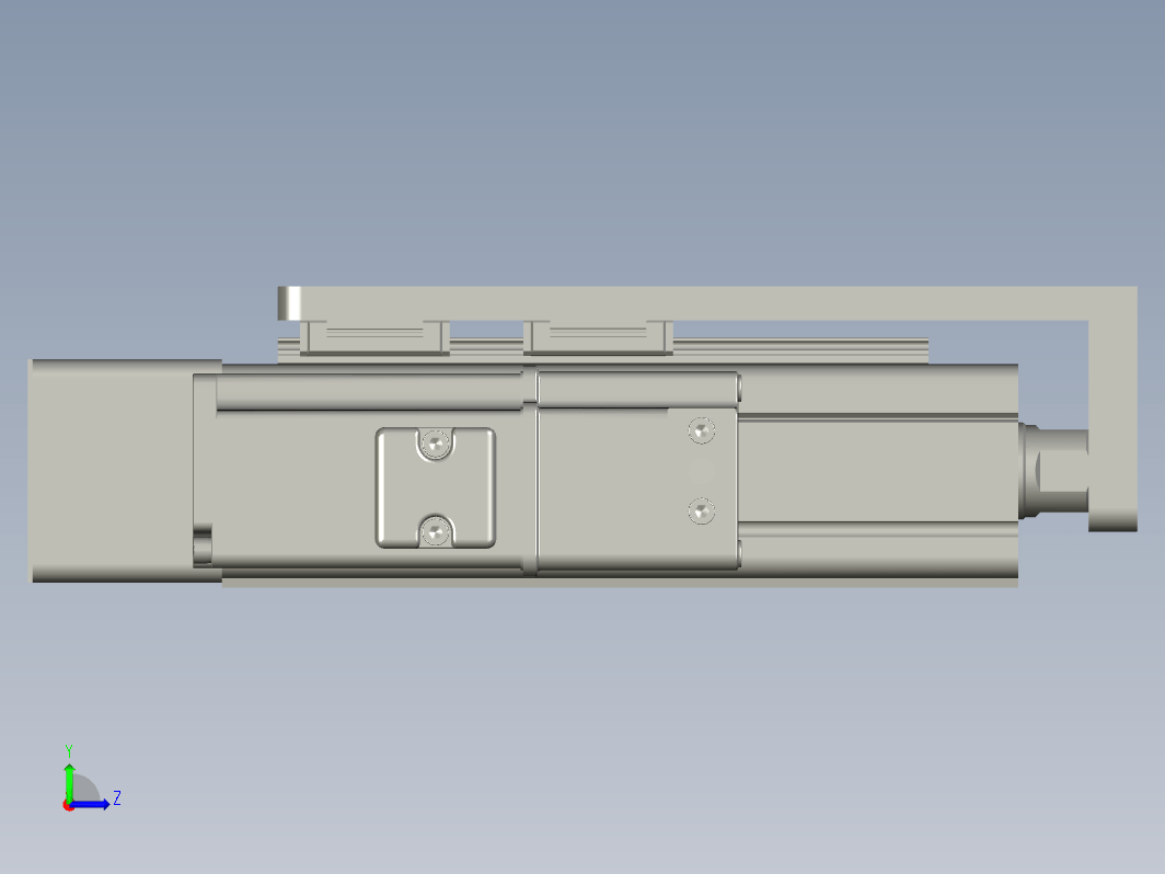 C25-50-1210-P-T100W-L紧凑型电动缸 导轨导向推杆 缸径25mm