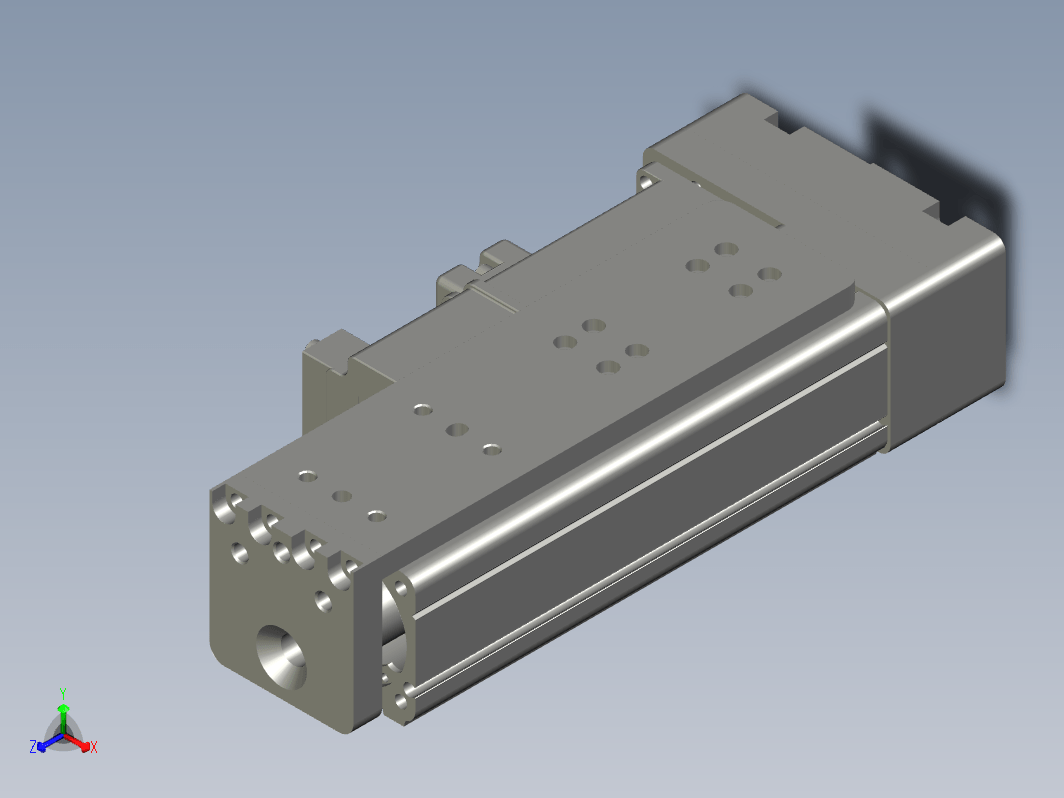 C25-50-1210-P-T100W-L紧凑型电动缸 导轨导向推杆 缸径25mm