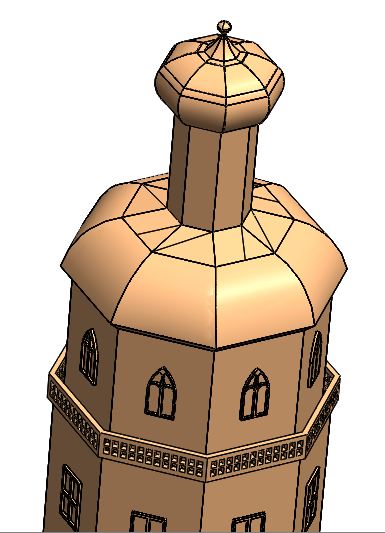 Tower尖塔拼装结构模型3D缩略图