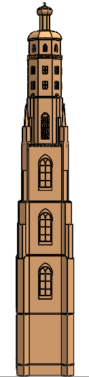 Tower尖塔拼装结构模型3D缩略图
