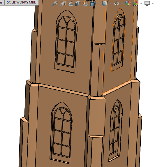 Tower尖塔拼装结构模型3D