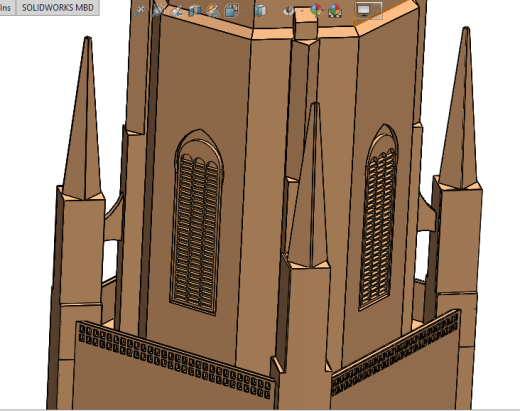 Tower尖塔拼装结构模型3D缩略图