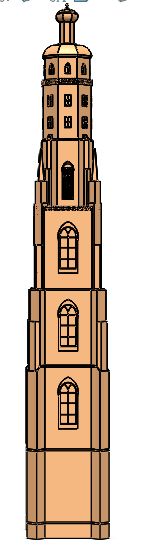 Tower尖塔拼装结构模型3D缩略图