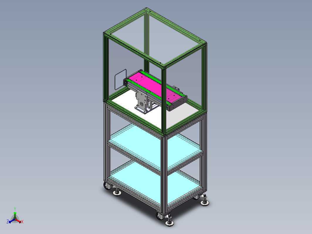 铝型材制作的输送线