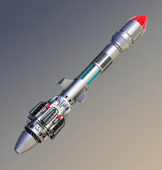 SciFi Missile科幻导Dan模型
