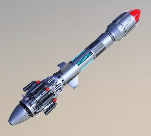 SciFi Missile科幻导Dan模型缩略图