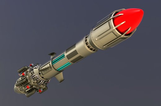 SciFi Missile科幻导Dan模型缩略图