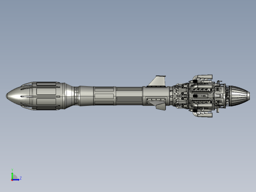 SciFi Missile科幻导Dan模型缩略图