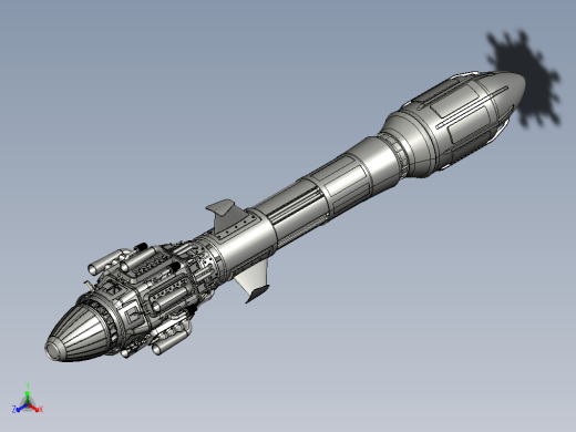 SciFi Missile科幻导Dan模型缩略图