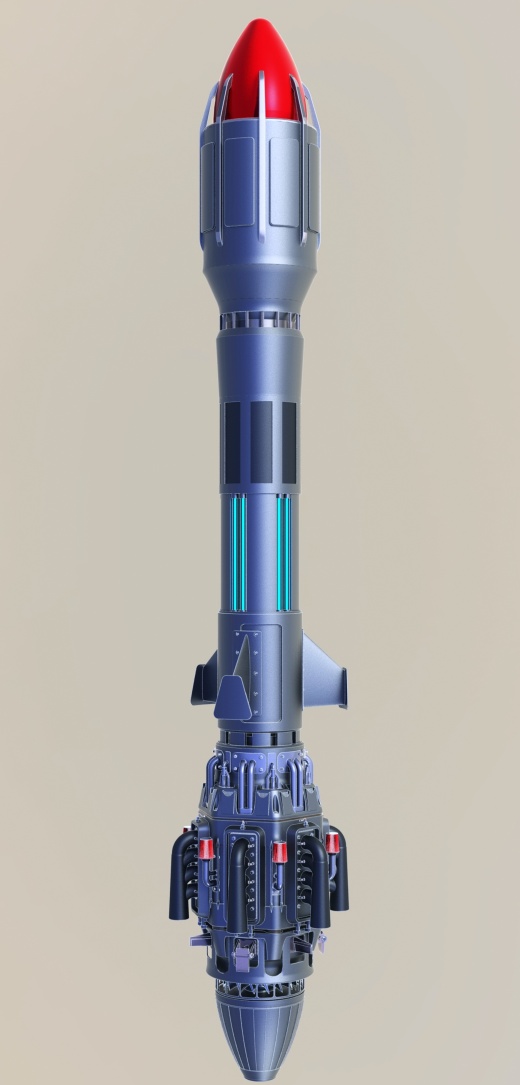 SciFi Missile科幻导Dan模型缩略图