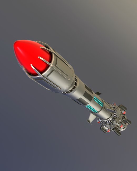 SciFi Missile科幻导Dan模型缩略图