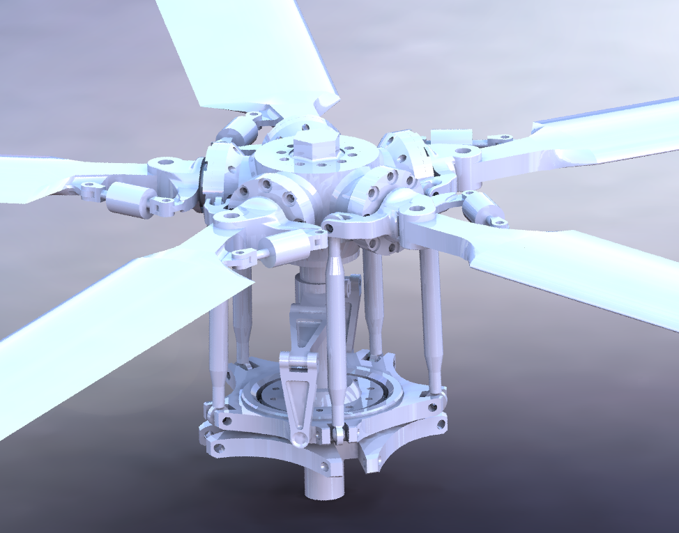 helico-rotor-blade直升机螺旋转子机构