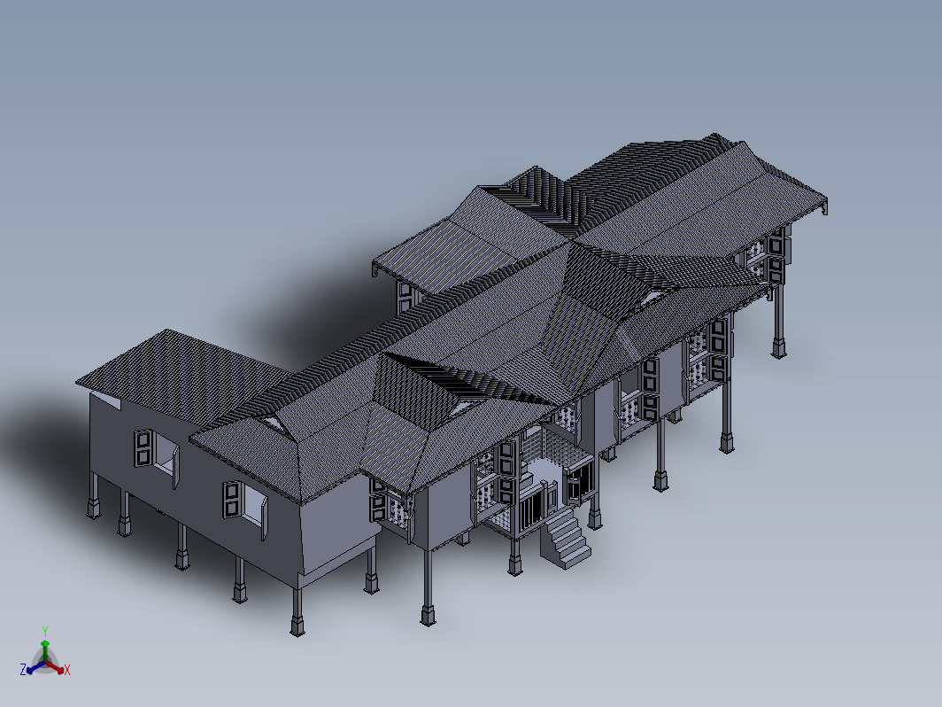 仿古建筑房子