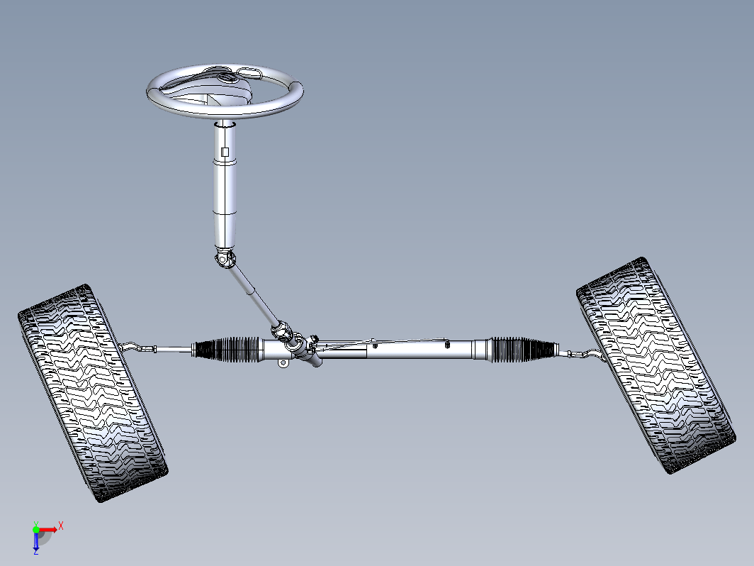 转向齿条系统结构 Steering rack system