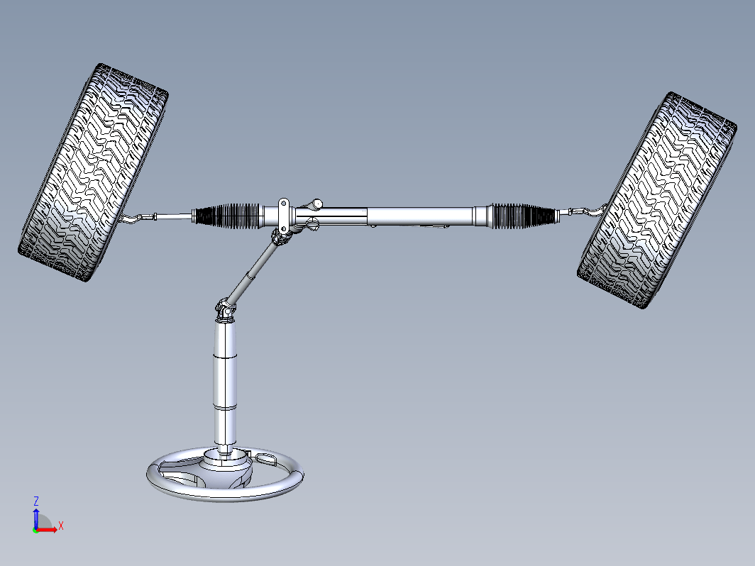 转向齿条系统结构 Steering rack system