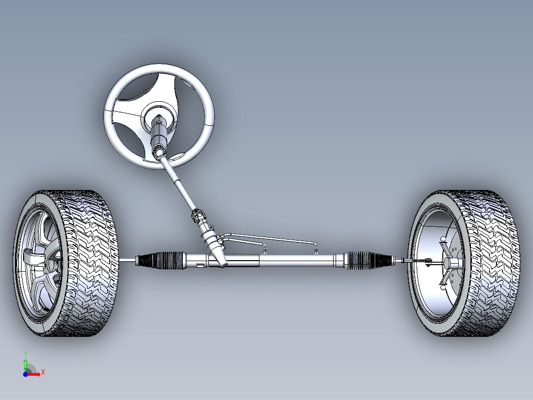 转向齿条系统结构 Steering rack system